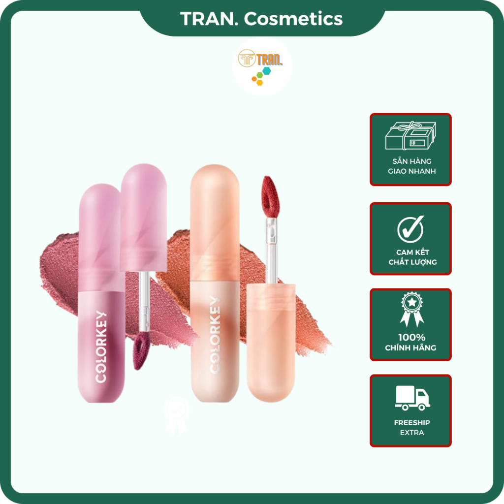 Son Bùn Colorkey, Son Kem Bùn Colorkey Mềm Mịn Chất Son Dạng Mousse Dễ ...