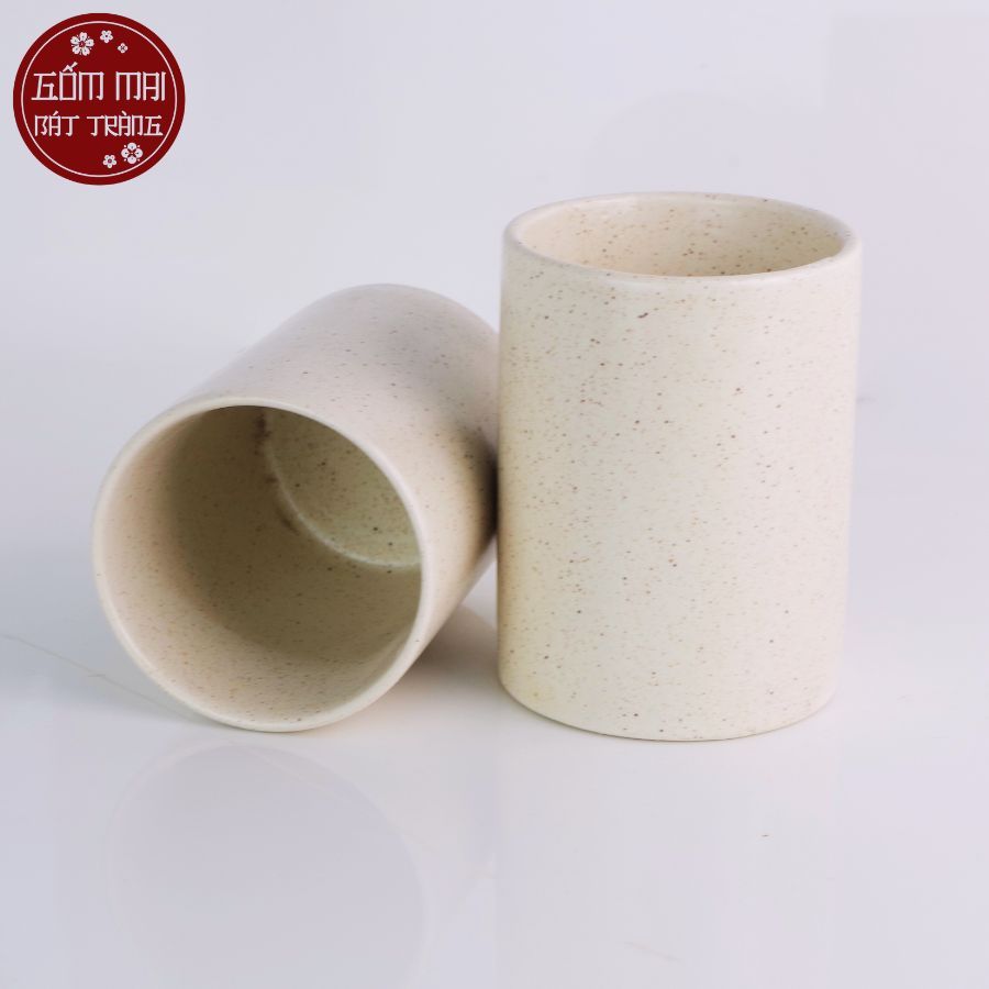 Cốc Đánh Răng Dành Cho Khách Sạn, Khu Nghỉ Dưỡng, Resort, Gốm Sứ Bát Tràng, Cốc Trụ Đánh Răng