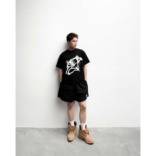 Áo thun MMESTLINE "FLOWER" form Boxy in trame lụa vải Premium Cotton