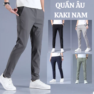 Quần Âu Kaki Nam co giãn Cao Cấp FABUMAN dáng Slimfit Quần Tây Dài Nam Vải Kaki Cotton Đứng Phom