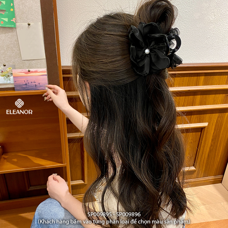 Kẹp tóc nữ càng cua Eleanor Accessories hình bông hoa nhiều cánh phụ kiện tóc kẹp tóc 9895