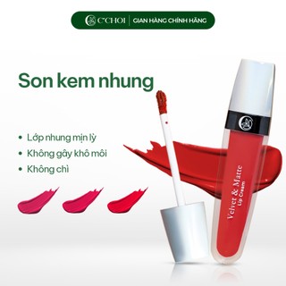 Son Kem Nhung C'Choi - Mịn Lì Độ Che Phủ Tốt - Làm Đầy Rãnh Môi - Bền Màu Tự Nhiên
