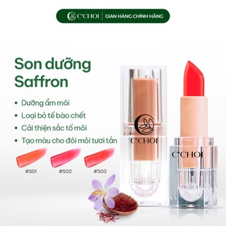 Son Dưỡng Saffron Có Màu - Dưỡng Ẩm Môi - Cải Thiện Nứt Nẻ - Giảm Thâm Môi - 4g