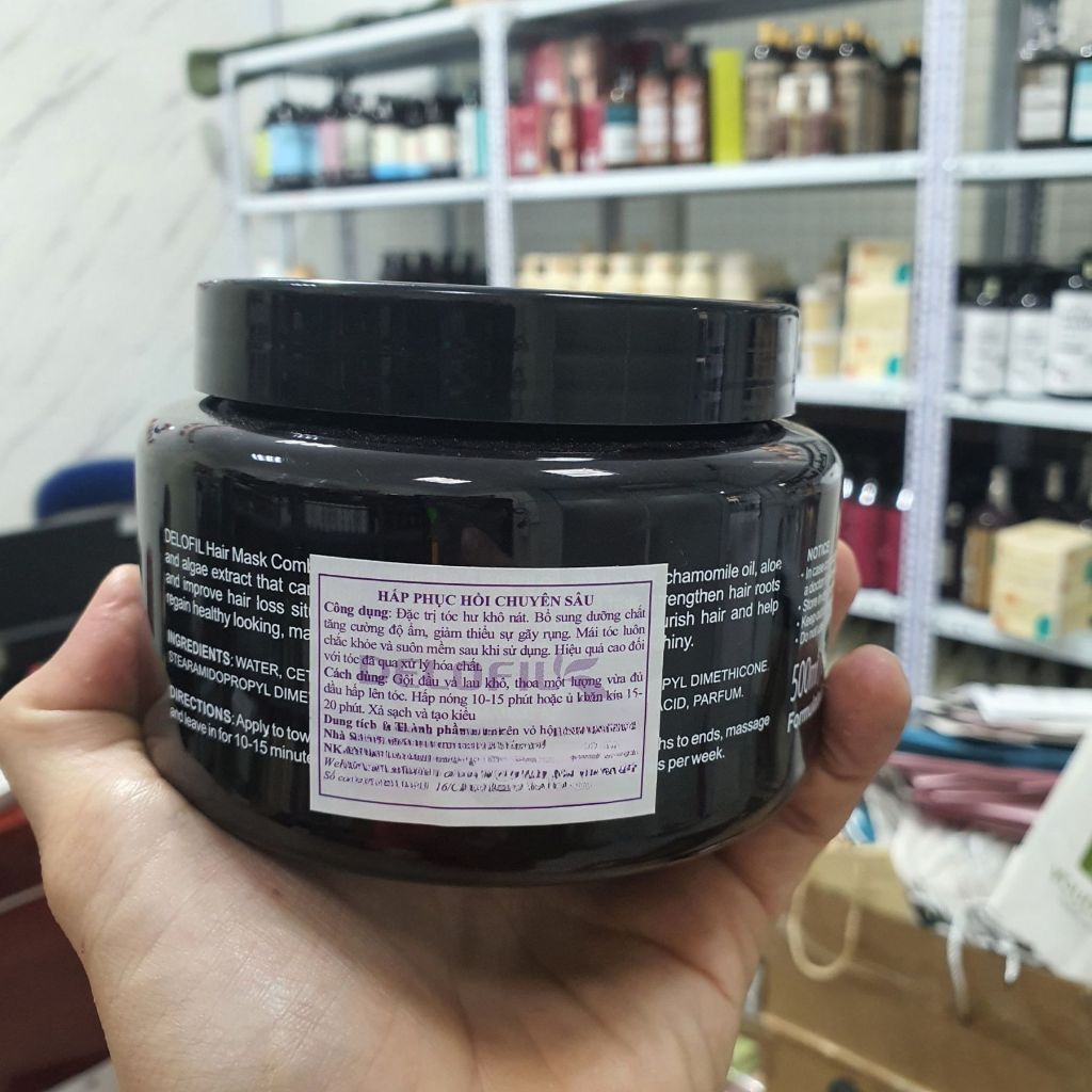 Kem Ủ Tóc Delofil Collagen Argan Oil Protein Magic Complex 500ml | Dưỡng Tóc Mềm Mượt, Hỗ Trợ Phục Hồi Tóc Khô Xơ.