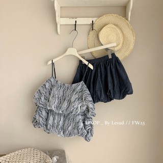 Set áo hai dây babydoll nhún bí bồng hai tầng phối chân váy xòe nhẹ nhàng xinh xắn cho nàng đi chơi – BaoTrang.clothes