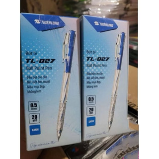 Hộp Bút Bi Thiên Long TL-027 0.5mm Mực Đậm
