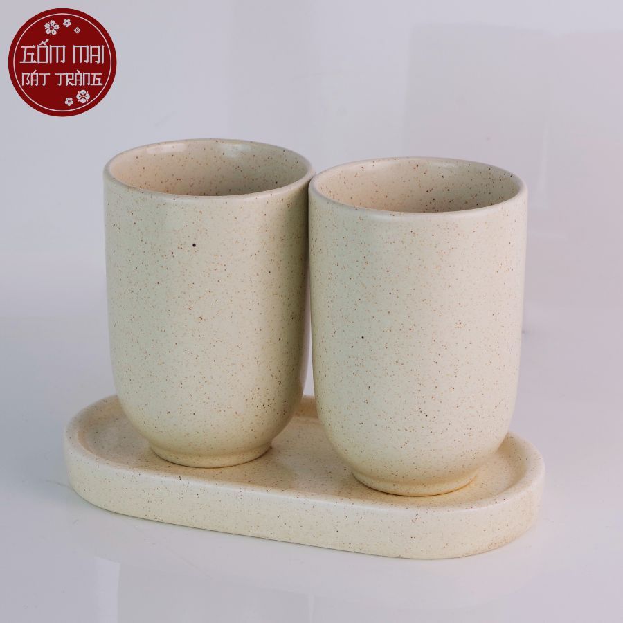 Khay Đựng Cốc Trụ, Cốc Vát, Cốc Đựng Bàn Chải, Bình Sữa Tắm Dành Cho Khách Sạn, Khu Nghỉ Dưỡng