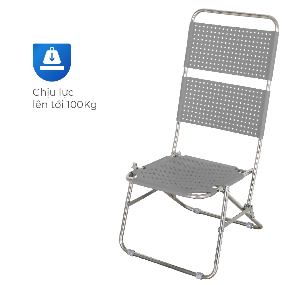 Ghế cà phê Win QUI PHÚC, lưng nhựa cao, thoáng khí, thoải mái, gấp gọn tiện lợi, dễ sử dụng