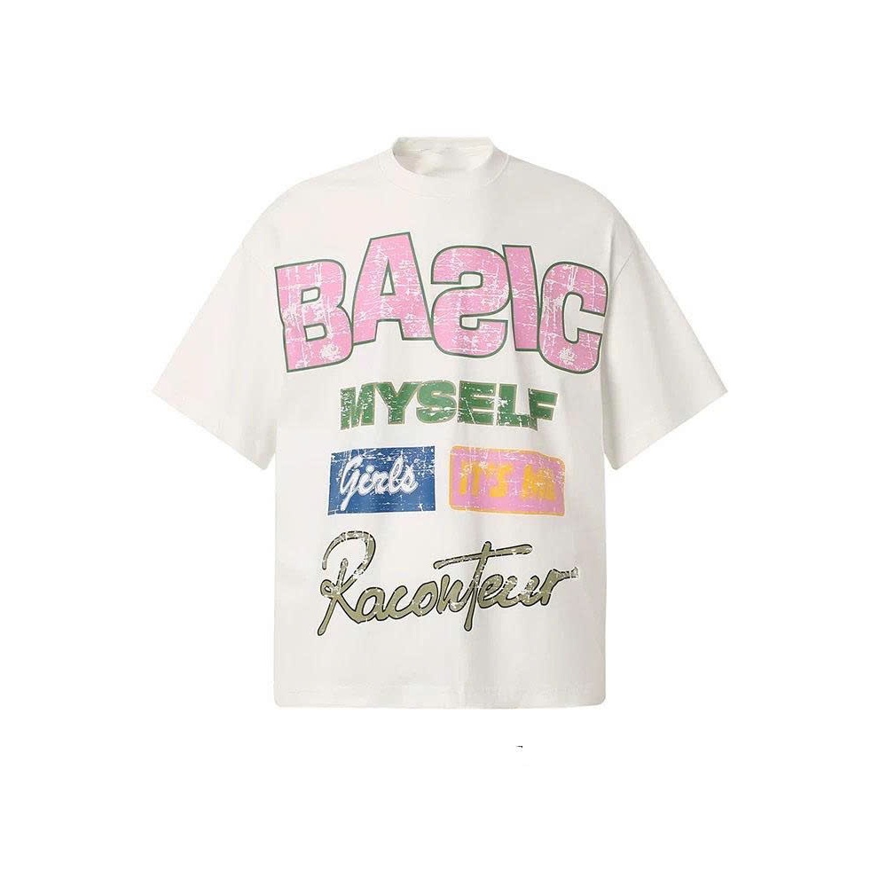Áo thun Stee Cổ tròn BASIC MYSELF Localbrand ICVCVNI Unisex Menwear Cototn