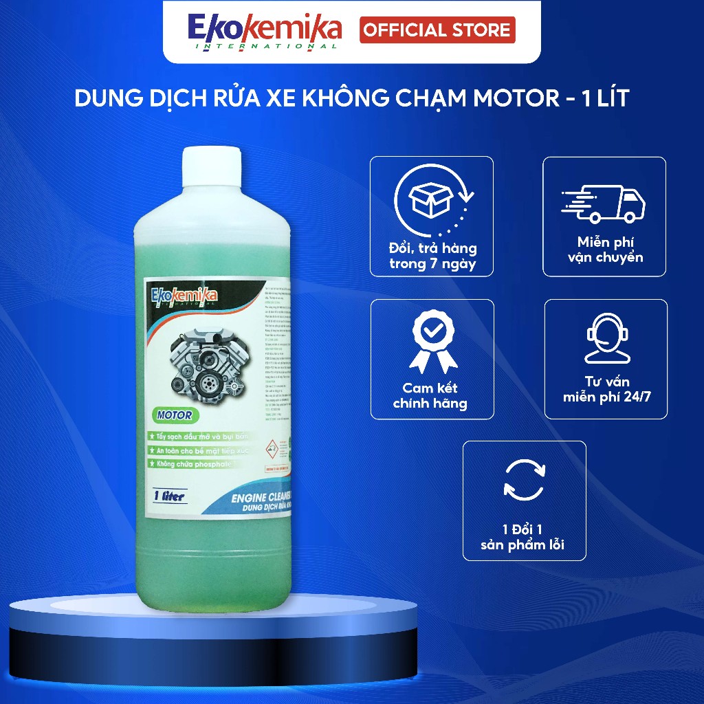 DUNG DỊCH RỬA KHOANG ĐỘNG CƠ - KHOANG MÁY EKOKEMIKA MOTOR 1L