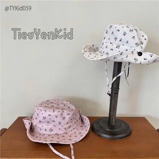Phụ kiện trẻ em, Mũ vải che nắng cho bé 2 màu vòng đầu 50-52cm M058 | Tiểu Yến KID