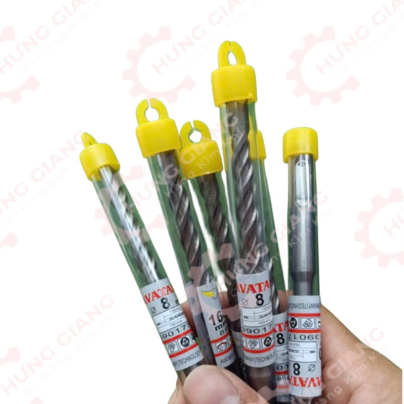Mũi khoan bê tông AVATA 2cạnh 6,8,10,12,14,16