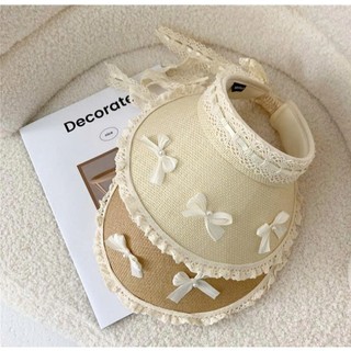 Phụ kiện trẻ em, Mũ cói che nắng cho bé gái vòng đầu 50-52cm M059 | Tiểu Yến KID