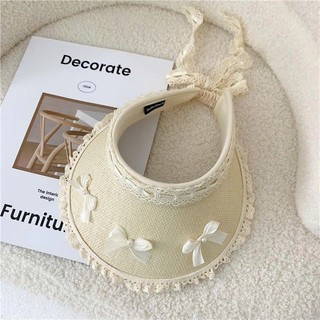 Phụ kiện trẻ em, Mũ cói che nắng cho bé gái vòng đầu 50-52cm M059 | Tiểu Yến KID