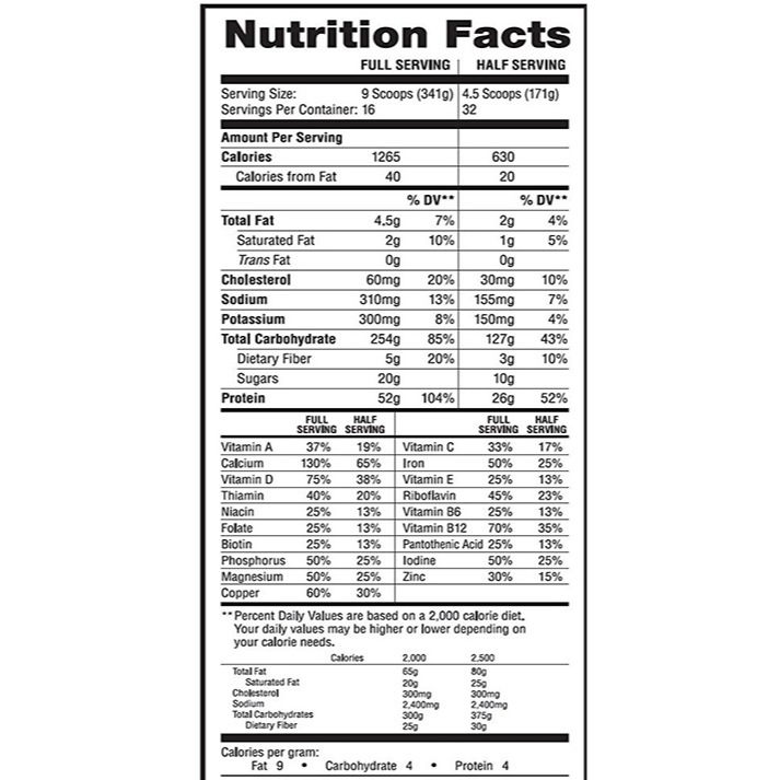 [BBT][BÌNH LẮC] Labrada Muscle Mass Gainer 12Lb, Tăng Cân, Cơ, Bổ Sung Protein,Vitamin, Khoáng Chất