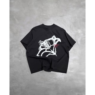 Áo thun MMESTLINE "FLOWER" form Boxy in trame lụa vải Premium Cotton