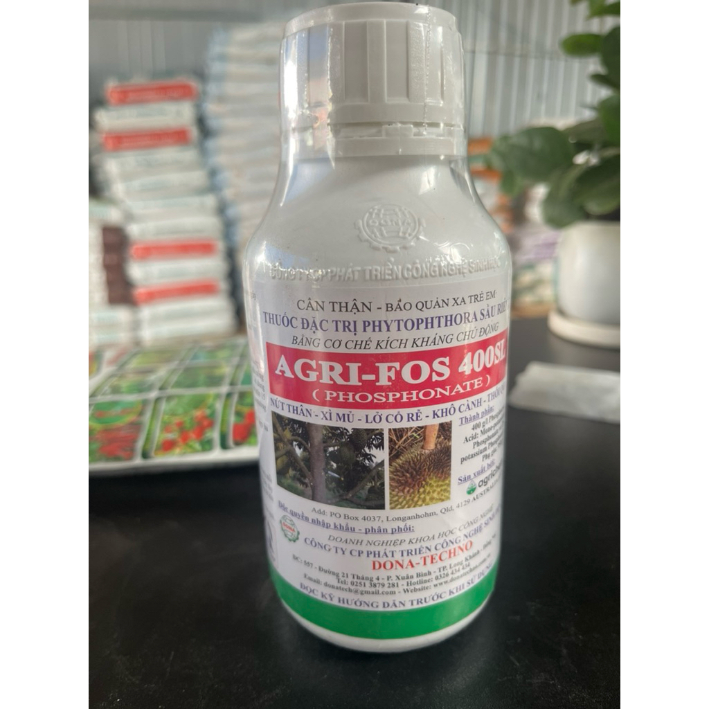 AGRI-FOS 400sl chai 400 ml- Nứt thân, Xì Mủ, Lở cổ rễ, khô cành, thối quả