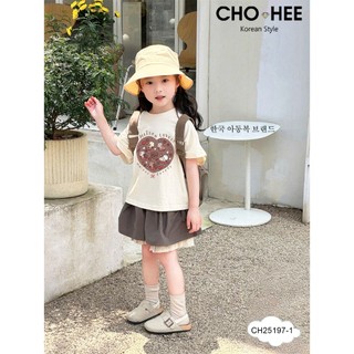 [B&G] Sét bộ CH áo thun cotton in hình kèm quần phối hàn quốc cho bé gái từ 12-45kg(2-12 tuổi)