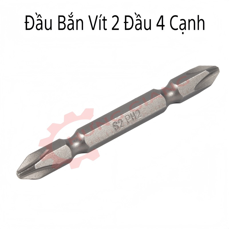 10 Đầu Bắn Vít Hai Đầu 4 Cạnh PH2 SIÊU CỨNG 65mm