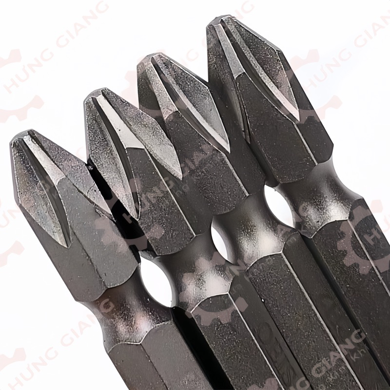 10 Đầu Bắn Vít Hai Đầu 4 Cạnh PH2 SIÊU CỨNG 65mm