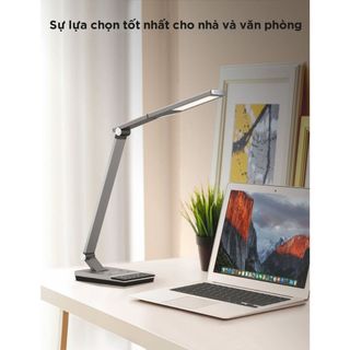 Đèn bàn LED Taotronics TT-DL050, Thân Kim Loại, 12W, Sạc không dây, Đèn học chống cận, Đèn làm việc