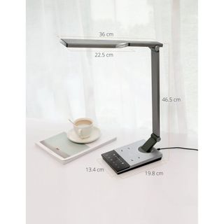Đèn bàn LED Taotronics TT-DL050, Thân Kim Loại, 12W, Sạc không dây, Đèn học chống cận, Đèn làm việc