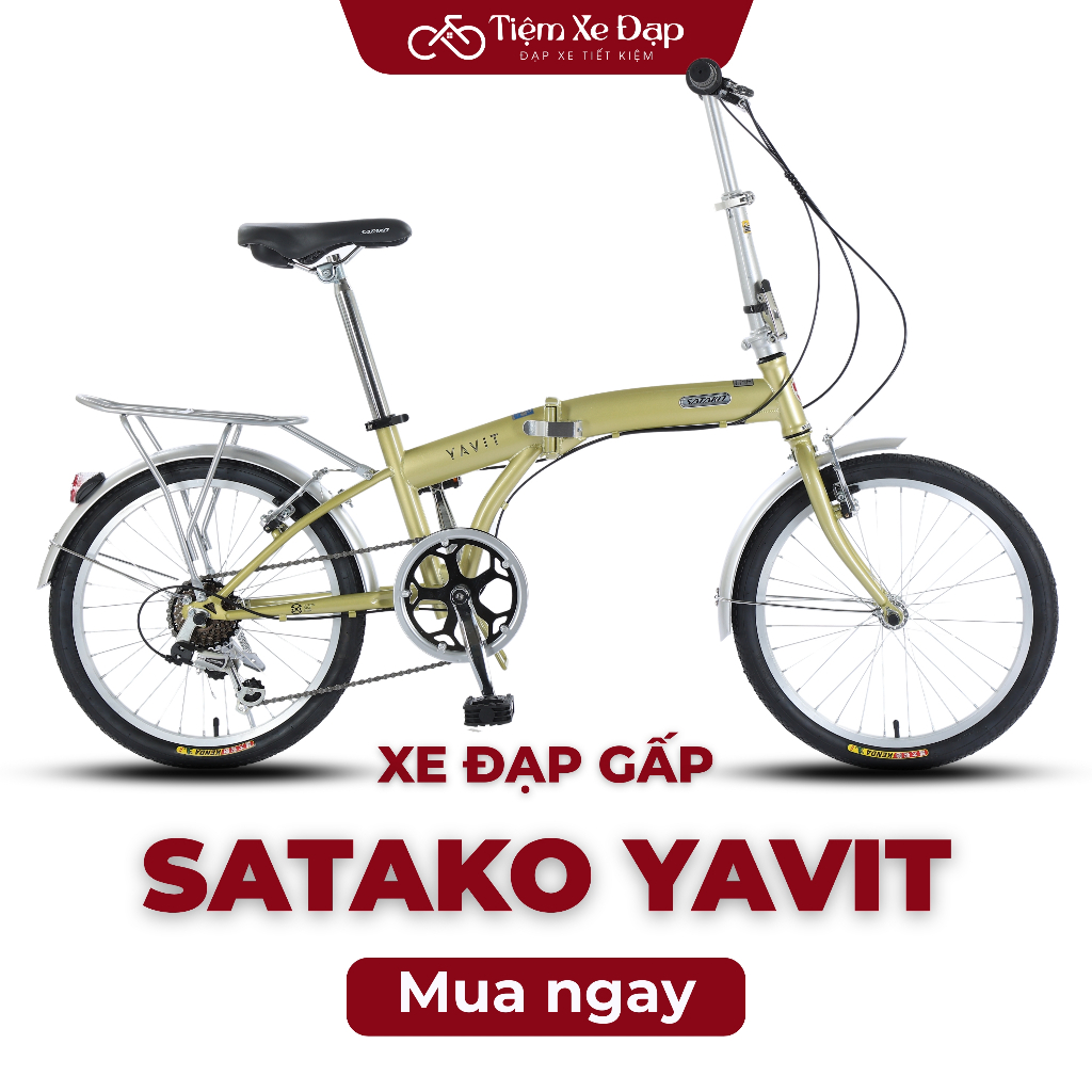Xe đạp gấp SATAKO YAVIT Khung gấp gọn | Shopee Việt Nam