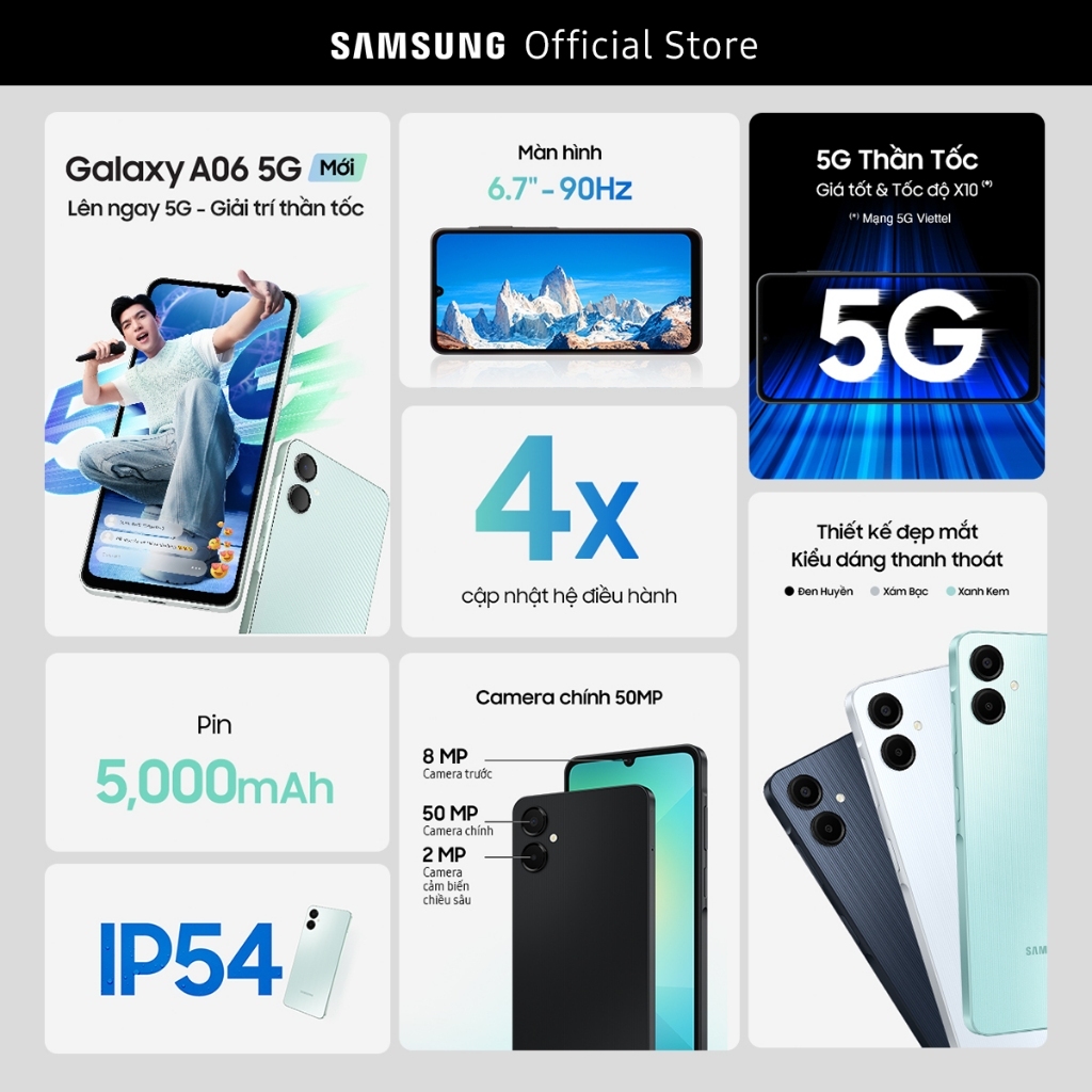 [Livestream] Điện Thoại Samsung Galaxy A06 5G 4GB/128GB