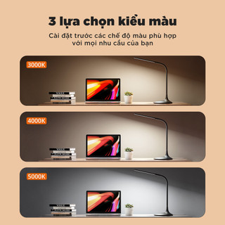 Đèn Để Bàn Taotronics TT-DL1004, Ánh sáng tự nhiên không nhấp nháy, Đèn LED, Đèn học chống cận