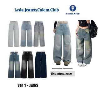 Quần Jeans Ống Suông Ver 1 WIDE LEG  Calem.Club nhiều màu WASH tôn dáng form unisex nam nữ