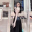 HT239 Váy ngủ sexy phối ren tiểu thư có GỌNG kèm ĐỆM LÓT, đồ ngủ lụa dáng dài sang chảnh HT239