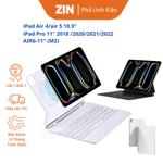 [Hoả Tốc 1H] Bao da bàn phím Ipad từ tính, Ốp lưng hút nam châm cho Ipad M2, Pro 2018- 2024, Air4/5/6 10.9/11 inch — ảnh 1