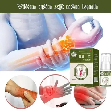 Xịt Giảm Đau Viêm Gân Nén Lạnh Thảo Dược, Hỗ Trợ Viêm Khớp Cổ Tay, Giảm Sưng Đau, Thẩm Thấu Nhanh