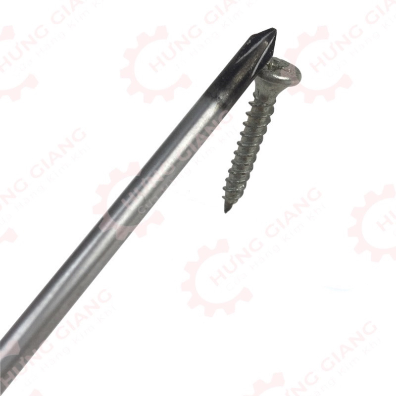 Tô Vít 1 Đầu Có Nam Châm, Tô Vít Sọc Thân 4*100mm (+) (-)