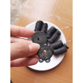 combo 5 Đồng xu màu đen kích tài vận