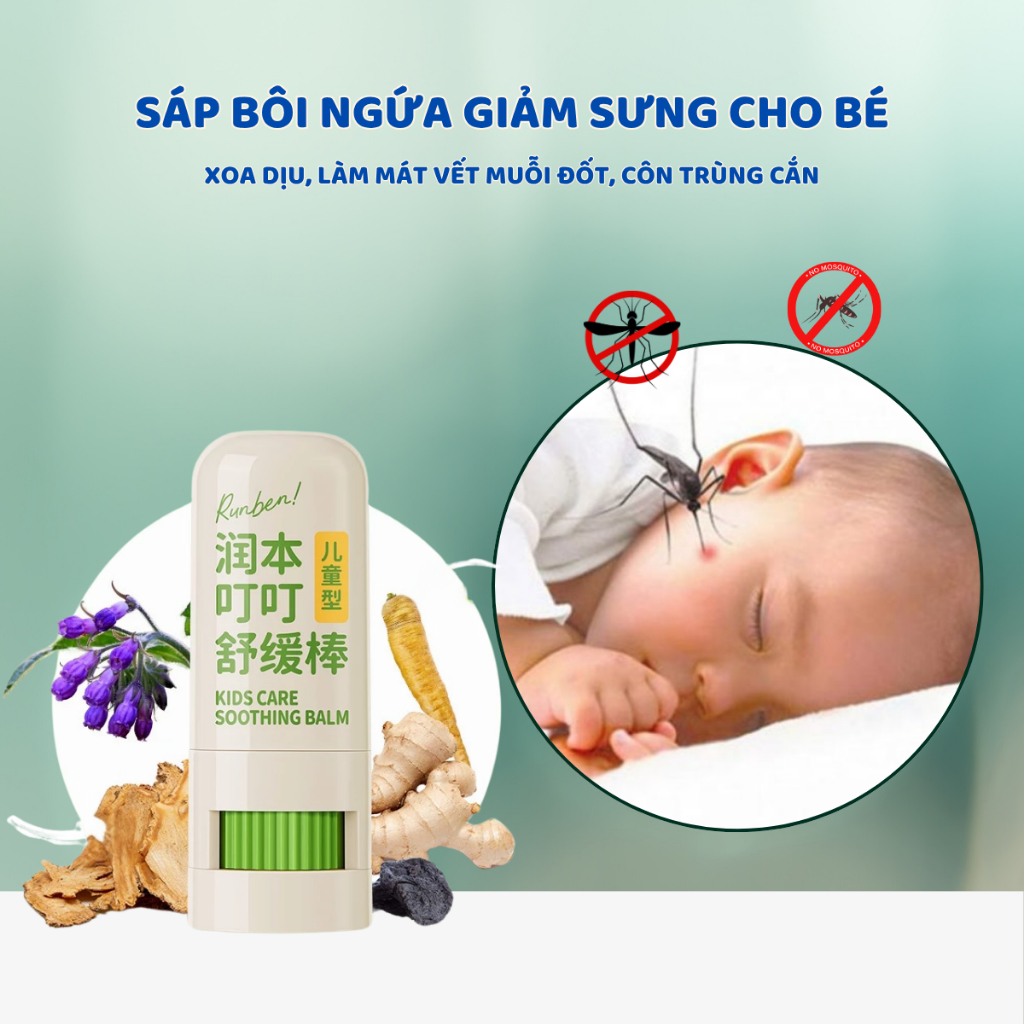 Sáp Bôi Muỗi Đốt Runben Cho Trẻ Sơ Sinh - Hình Ảnh Thực Tế
