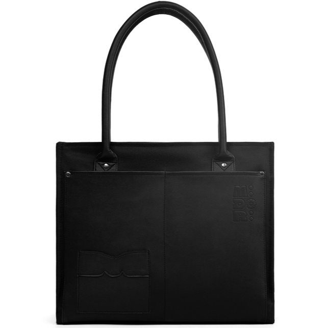 Túi Xách Jammie Tote Nam Nữ Vải Phối Da PU Đeo Vai Đựng Laptop Đi Học Làm | NICHE LUXURY