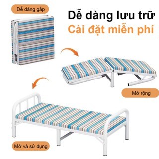 MY Giường gấp gọn văn phòng nằm 2 người, Giường xếp gấp gọn thông minh khung sắt chịu lực 500kg | BigBuy360 - bigbuy360.vn