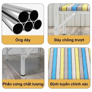 MY Giường gấp gọn văn phòng nằm 2 người, Giường xếp gấp gọn thông minh khung sắt chịu lực 500kg | BigBuy360 - bigbuy360.vn