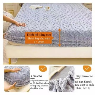 Ga Chun Nỉ Nhung CoCo KHÔNG KÈM VỎ GỐI , Ga Nỉ Thích Hợp Dùng Mùa Đông Ấm áp Giữ Nhiệt Tốt