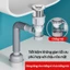 ống xả chậu rửa chén, chặn nước lavabo,có thể được sử dụng với một van thoát nước kiểu ép hoặc nắp
