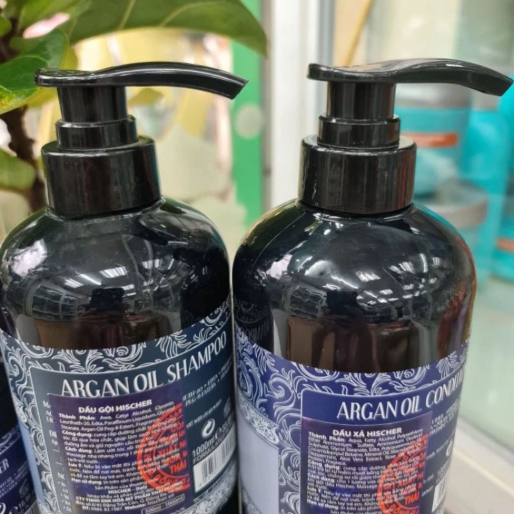 Combo Dầu Gội Xả HISCHER Collagen 500ml - 1000ml | Dưỡng Ẩm Tóc Khô Xơ, Mềm Mượt Chuẩn Salon