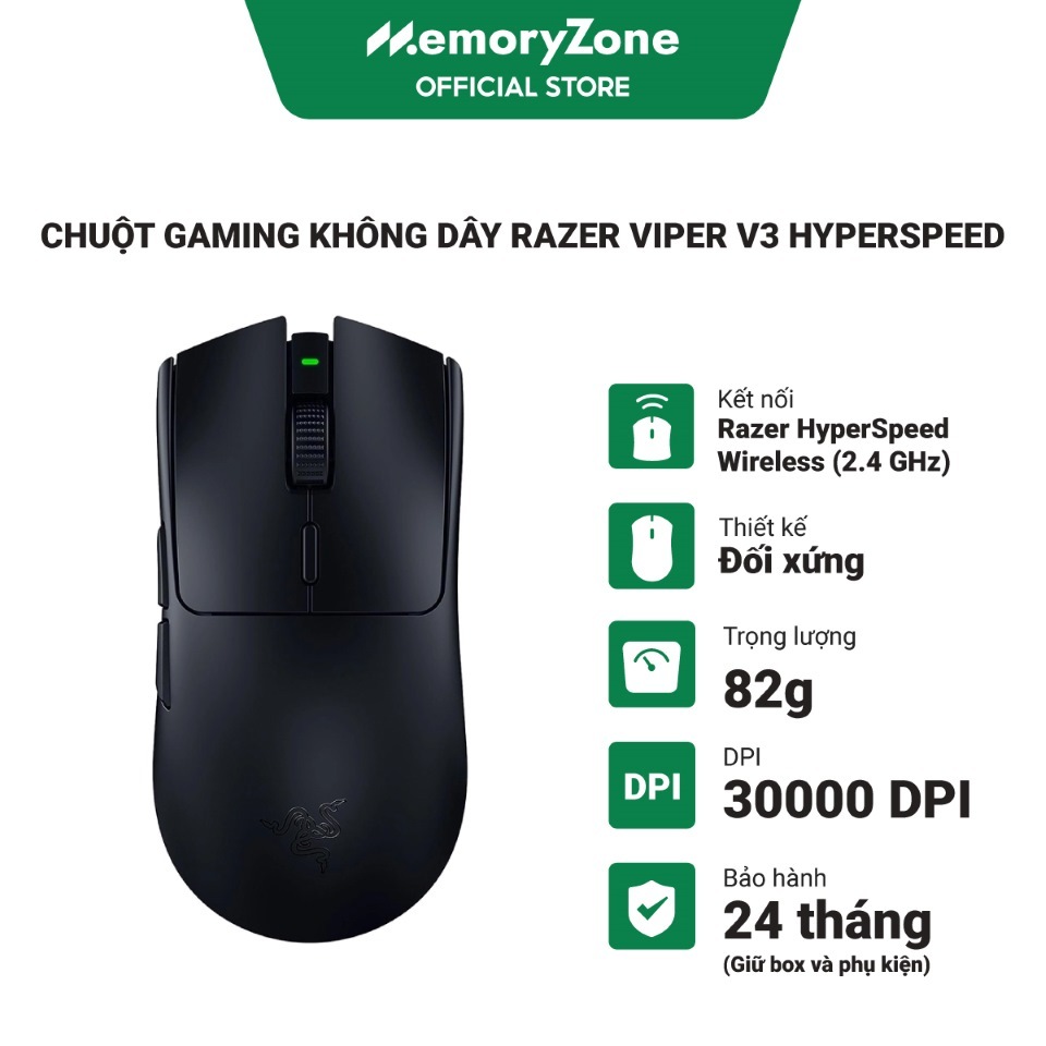 Chuột Gaming không dây Razer Viper V3 HyperSpeed RZ01-04910100-R3M1 | BigBuy360 - bigbuy360.vn