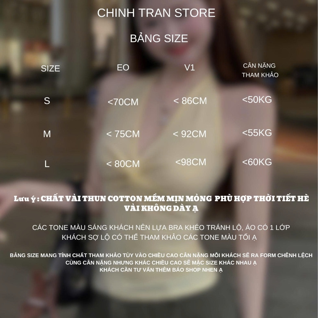 [TẶNG SCRUNCHIES] Áo Cổ Yếm Xoắn Ôm Body Mịn Mát Nhiều Màu Pastel Xinh Xắn Nữ Tính - Chinh Trần Store
