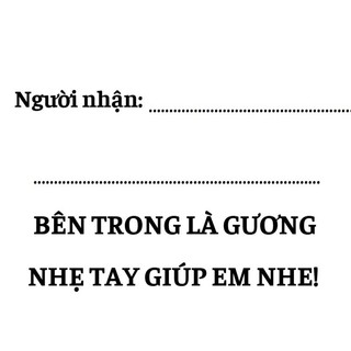 50 Tem lớn dán thùng hàng to, dán thùng xốp, hàng đi chành xe, có sẵn keo dán kích thước 15x21cm