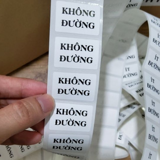 200 Tem dán note ly cafe, trà sữa, không đường ít đường không thấm nước KT 3x2cm