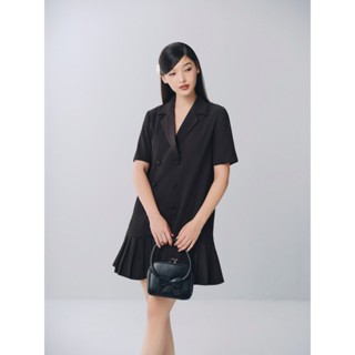 Đầm blazer OLV tay ngắn dáng suông phối ly trẻ trung Taera phù hợp đi làm