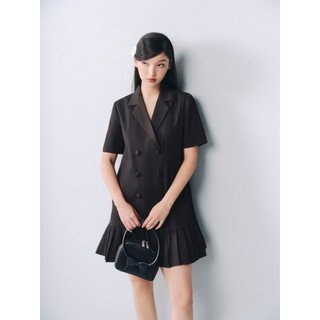 Đầm blazer OLV tay ngắn dáng suông phối ly trẻ trung Taera phù hợp đi làm