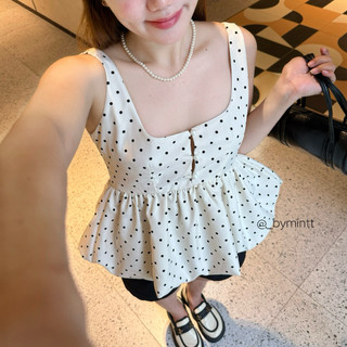 BUBBY | Áo babydoll chấm bi tùng bí phong cách dễ thương, năng động | ByMintt