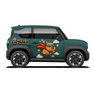 Tem 2 bên Sườn Xe Ô tô VF3, Team Decal Oto-Tem 2 bên sườn Cực Chất, Hàng 3 Lớp Chất Lượng Cao,mẫu Capybara